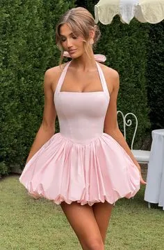 Cute Pink Mini Dress